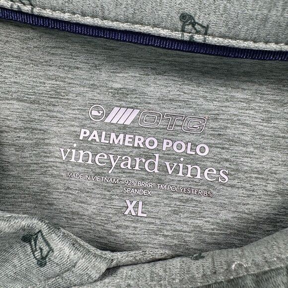 Vineyard Vines Shirt Men’s XL Green Polo OTG On the Go Palmero Golf Cart Print - Picture 4 of 8